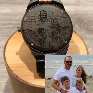 Photo Engraved Wood Watch