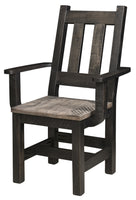 Amish Rough-Cut Dining Arm Chair