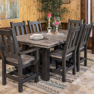 Amish Rough-Cut Maple Dining Set