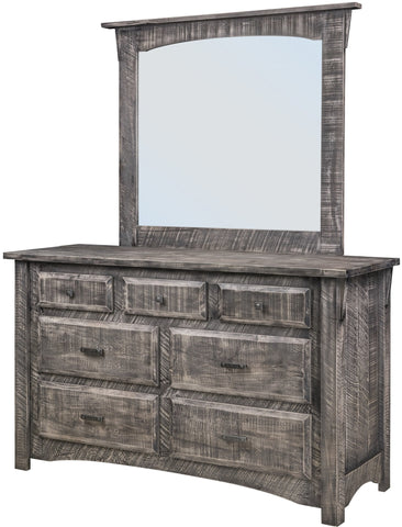 Volcano Grey Rough-Cut Handcrafted Dresser