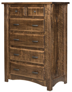Amish Rough-Cut Chest of Drawers