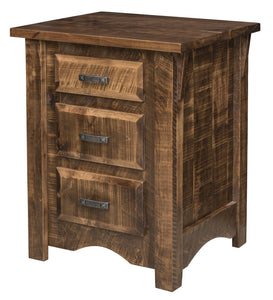 Sportsman - Rough-Cut Maple Night Stand
