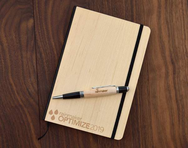 Customizable Wooden Notebook