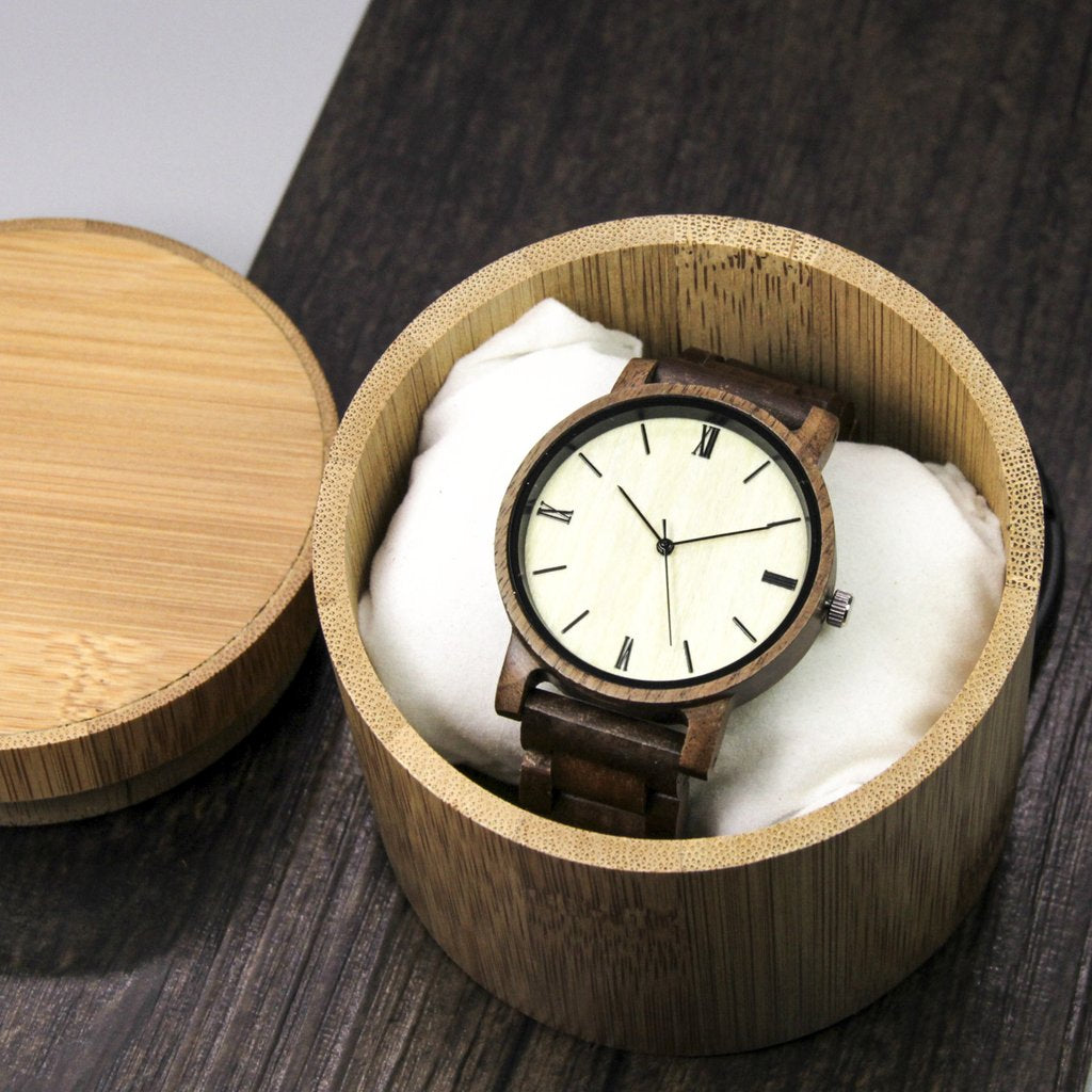 The Botanical - Walnut Wood Watch with Maple Wood Face