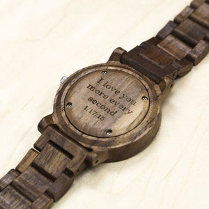 Botanical - Custom Engraved Wood Watch