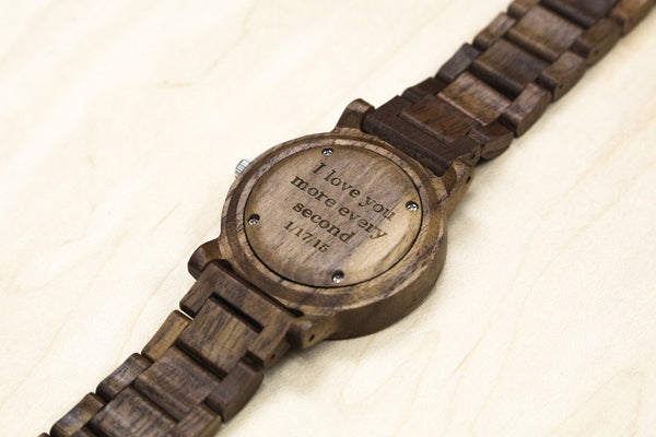 Botanical - Custom Engraved Wood Watch