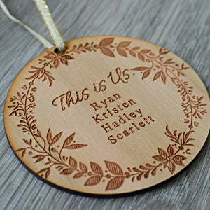 This is Us Wood Ornament