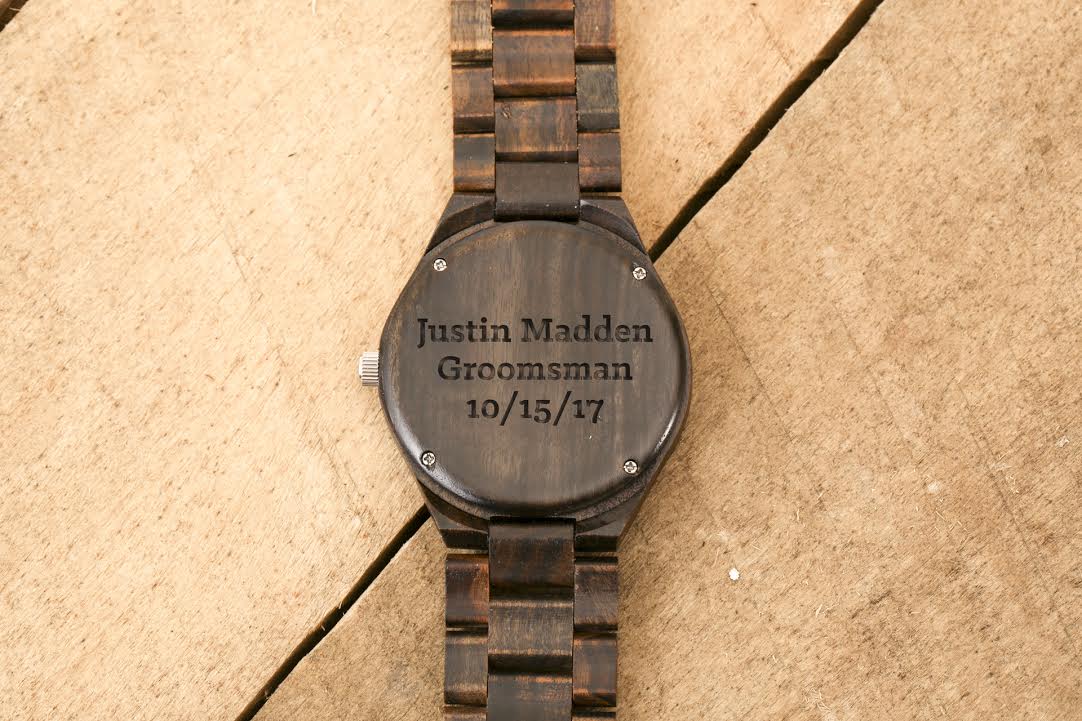 Custom Engraved Wood Watch