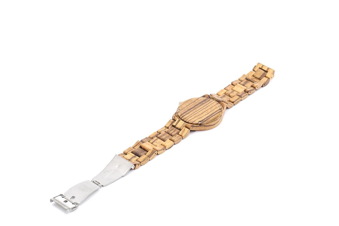 CAPO Zebra Burl Wood Watch with Custom Engraving Option
