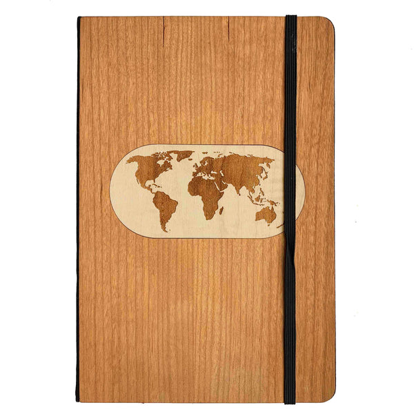 World Map - Wood Journal
