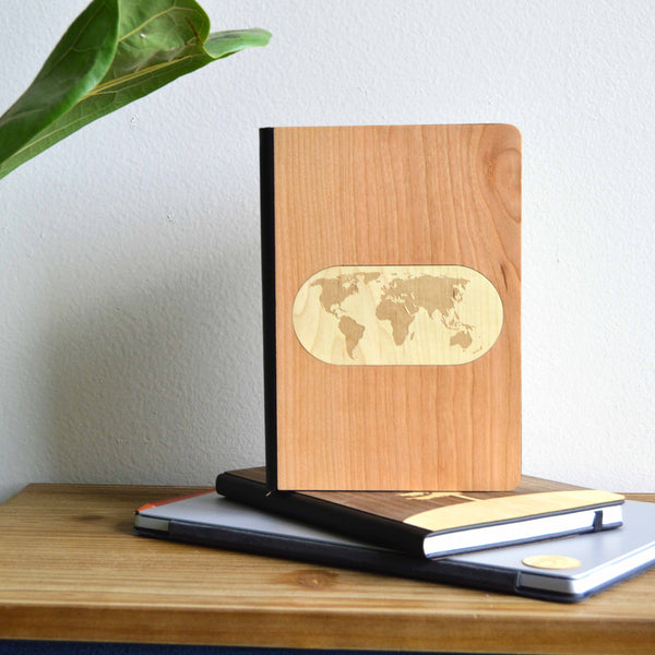 World Map - Wood Journal